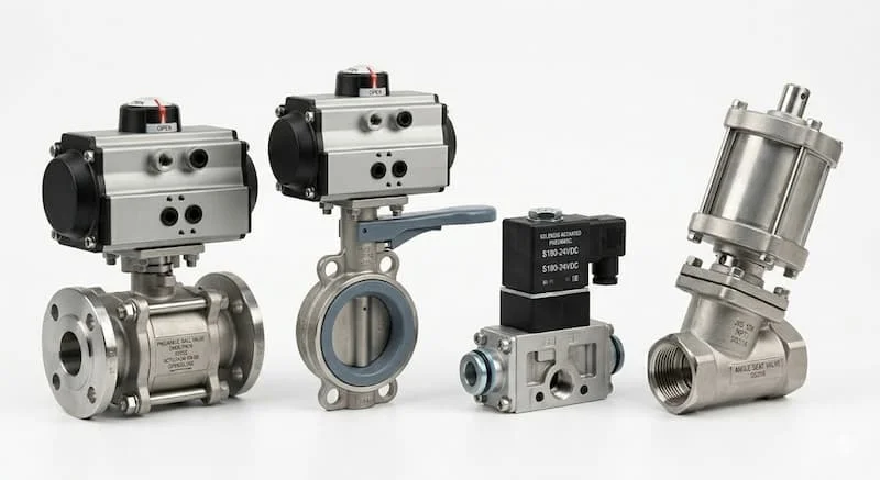 So sánh các loại van khí nén phổ biến