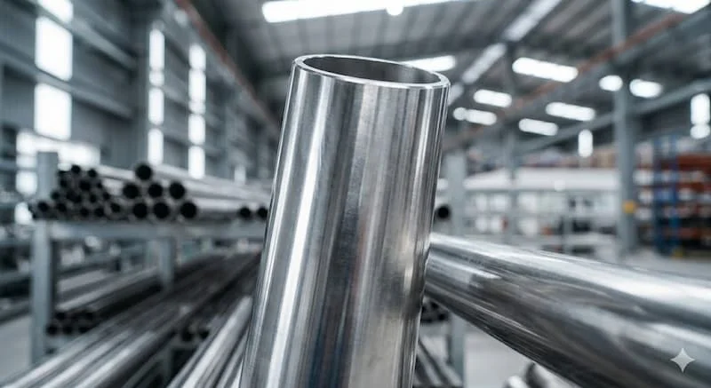 Ảnh cận cảnh vật liệu chất liệu inox 304