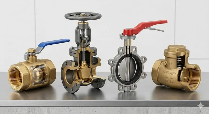 So sánh nhiều loại water pipe stopper valve