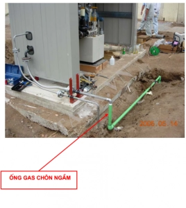 Lắp đặt ống gas chôn ngầm